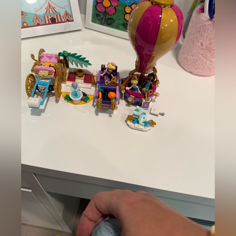 Legos- hot air balloon with Princesses & another one